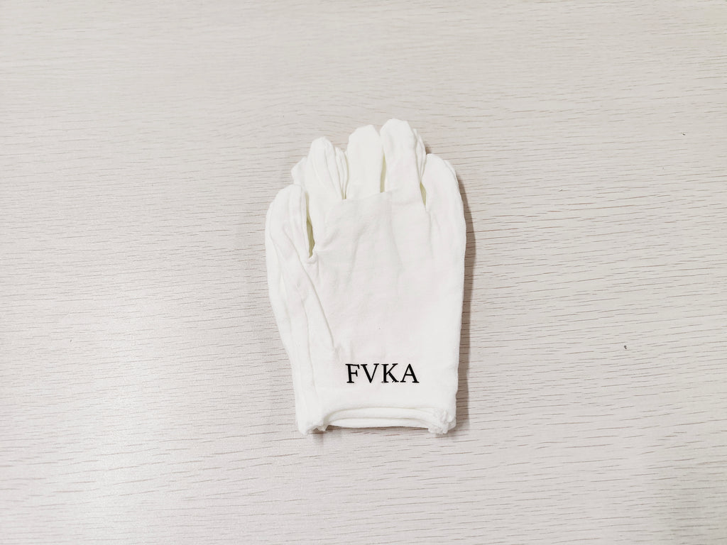 FVKA White Cotton Gloves