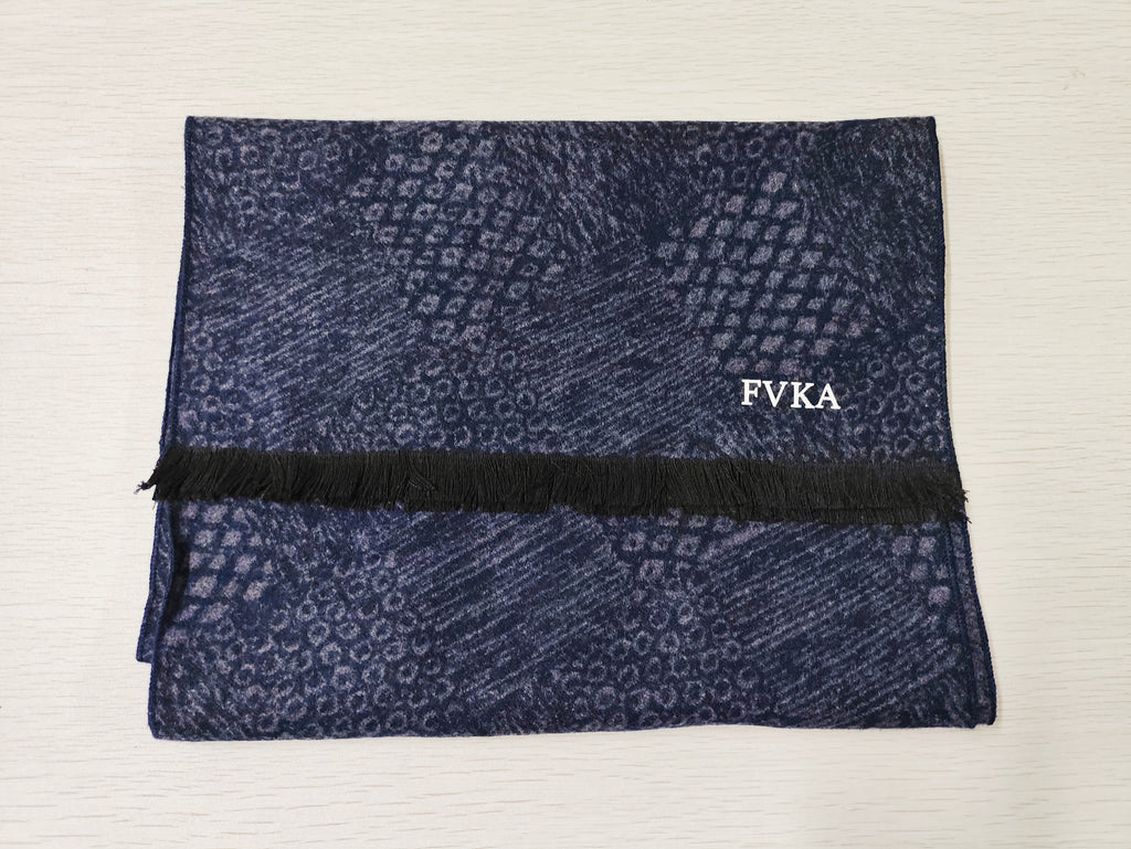 FVKA Mens Winter Warm Long Soft Scarf Plaid Tassel Scarf for Men Soft Classic Scarves