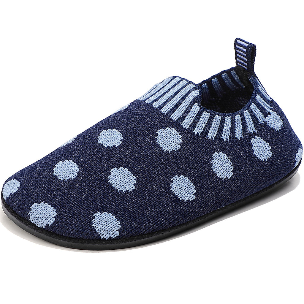 Children's knitted toddler shoes with dots